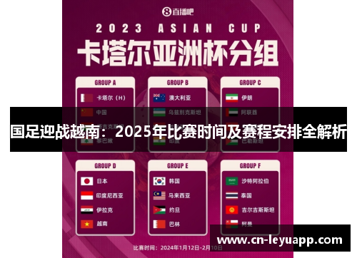 国足迎战越南:2025年比赛时间及赛程安排全解析 国足迎战越南:2025年比赛时间及赛程安排全解析
